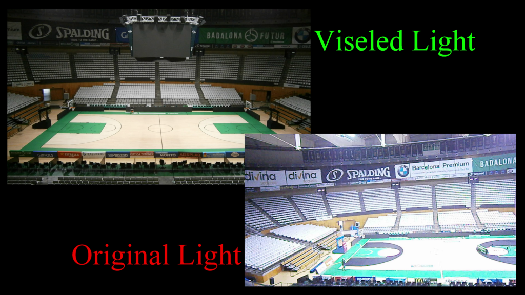 El antes y el después de instalar la Tecnología LED de la compañía VISELED.